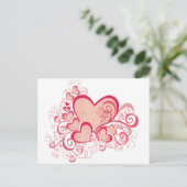 Valentinstag Postkarte (Stehend Vorderseite)