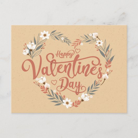 Valentinstag Postkarte (Vorderseite)