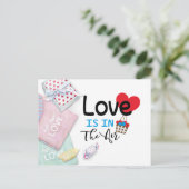 Valentinstag Postkarte (Stehend Vorderseite)