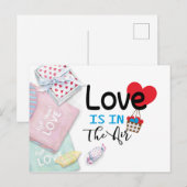 Valentinstag Postkarte (Vorne/Hinten)