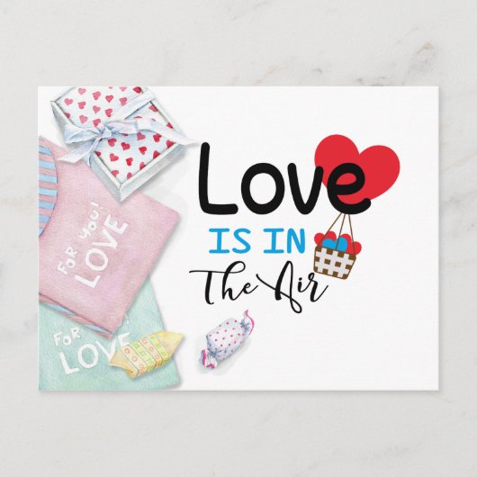 Valentinstag Postkarte (Vorderseite)