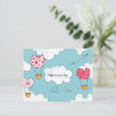 Valentinstag Postkarte (Stehend Vorderseite)