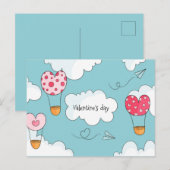 Valentinstag Postkarte (Vorne/Hinten)