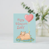 Valentinstag Postkarte (Stehend Vorderseite)