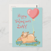 Valentinstag Postkarte (Vorne/Hinten)