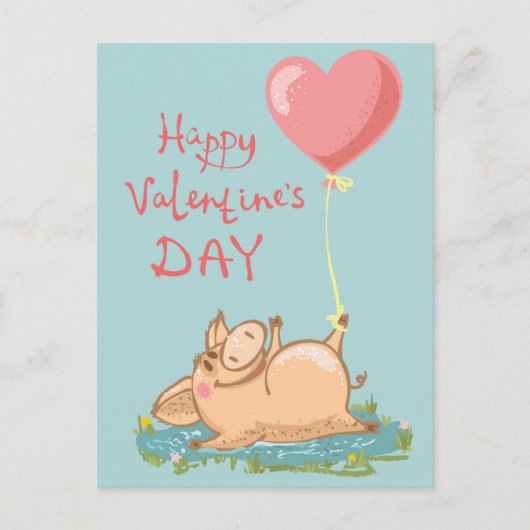 Valentinstag Postkarte (Vorderseite)