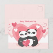 Valentinstag Postkarte (Vorne/Hinten)