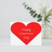 Valentinstag Postkarte (Stehend Vorderseite)