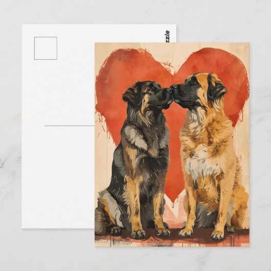 Valentinstag Postkarte (Vorne/Hinten)