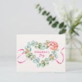Valentinstag Postkarte (Stehend Vorderseite)
