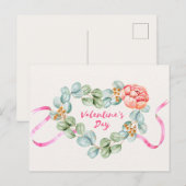 Valentinstag Postkarte (Vorne/Hinten)