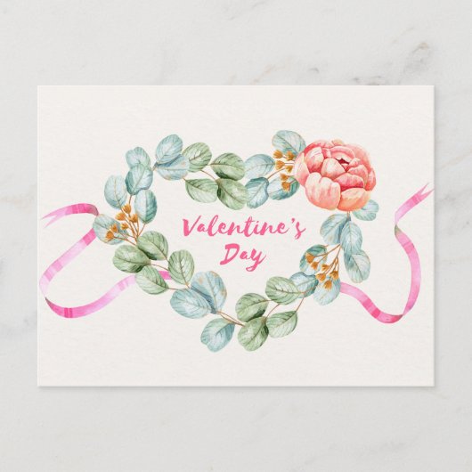 Valentinstag Postkarte (Vorderseite)