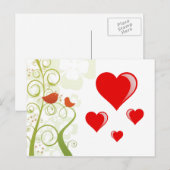 Valentinstag Postkarte (Vorne/Hinten)