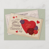 Valentinstag Postkarte (Vorderseite)