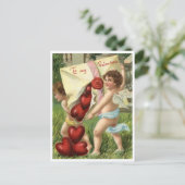 Valentinstag Postkarte (Stehend Vorderseite)