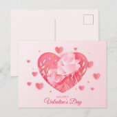 Valentinstag Postkarte (Vorne/Hinten)
