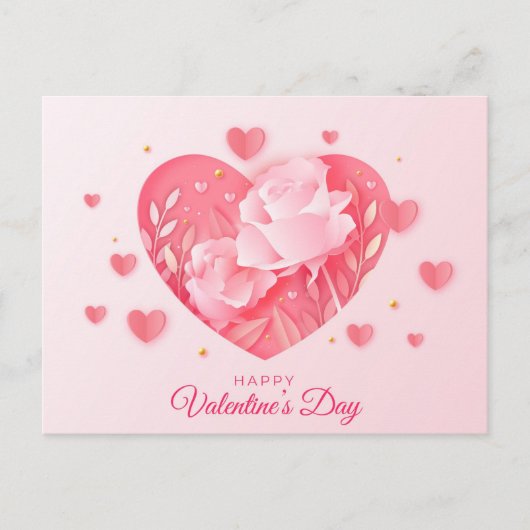 Valentinstag Postkarte (Vorderseite)