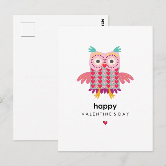 Valentinstag Postkarte (Vorne/Hinten)