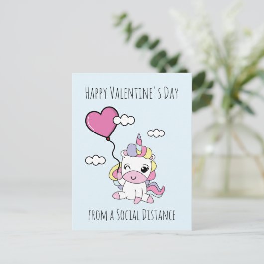 Valentinstag Postkarte (Stehend Vorderseite)