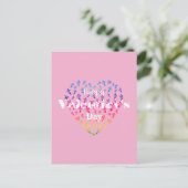 Valentinstag Postkarte (Stehend Vorderseite)