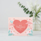 Valentinstag Postkarte (Stehend Vorderseite)