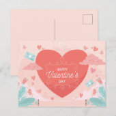 Valentinstag Postkarte (Vorne/Hinten)