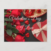 Valentinstag Postkarte (Vorderseite)