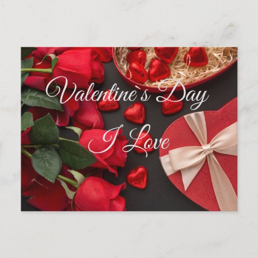 Valentinstag Postkarte (Vorderseite)