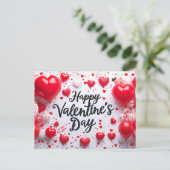 Valentinstag Postkarte (Stehend Vorderseite)