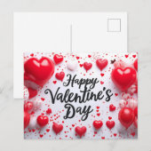 Valentinstag Postkarte (Vorne/Hinten)