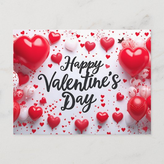 Valentinstag Postkarte (Vorderseite)