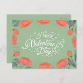 Valentinstag Postkarte (Vorne/Hinten)