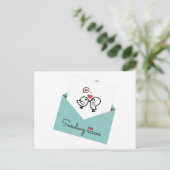 Valentinstag Postkarte (Stehend Vorderseite)