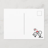 Valentinstag Postkarte (Rückseite)