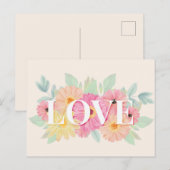 Valentinstag Postkarte (Vorne/Hinten)