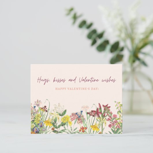 Valentinstag Postkarte (Stehend Vorderseite)