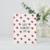 Valentinstag-Postkarte des Cupid Postkarte (Stehend Vorderseite)