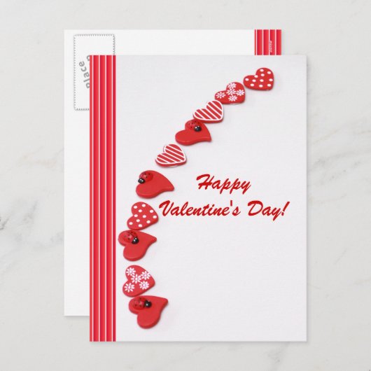 Valentinstag-Postkarte Feiertagspostkarte (Vorne/Hinten)
