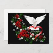 Valentinstag-Postkarte Feiertagspostkarte (Vorne/Hinten)