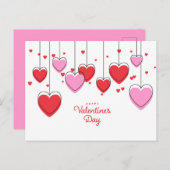 Valentinstag Postkarte - Herzrhythmusstörungen (Vorne/Hinten)