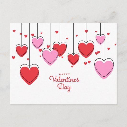 Valentinstag Postkarte - Herzrhythmusstörungen (Vorderseite)