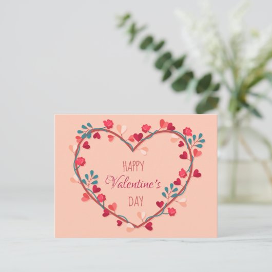 Valentinstag Postkarte - HVD (Stehend Vorderseite)