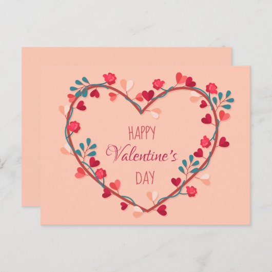 Valentinstag Postkarte - HVD (Vorne/Hinten)