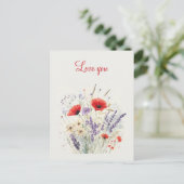 Valentinstag-Postkarte Postkarte (Stehend Vorderseite)