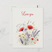 Valentinstag-Postkarte Postkarte (Vorne/Hinten)