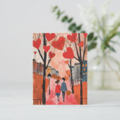 Valentinstag Postkarte - Rundgang Kunstgiesserei (Stehend Vorderseite)