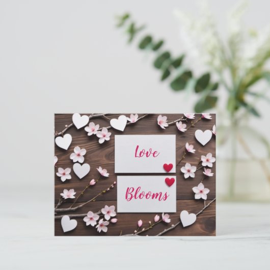 Valentinstag, Postüberquerung Postkarte (Stehend Vorderseite)