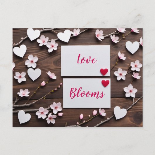 Valentinstag, Postüberquerung Postkarte (Vorderseite)