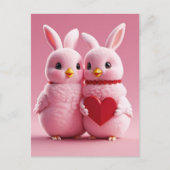 Valentinstag, Postüberquerung Postkarte (Vorderseite)