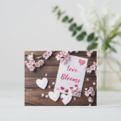 Valentinstag, Postüberquerung Postkarte (Stehend Vorderseite)